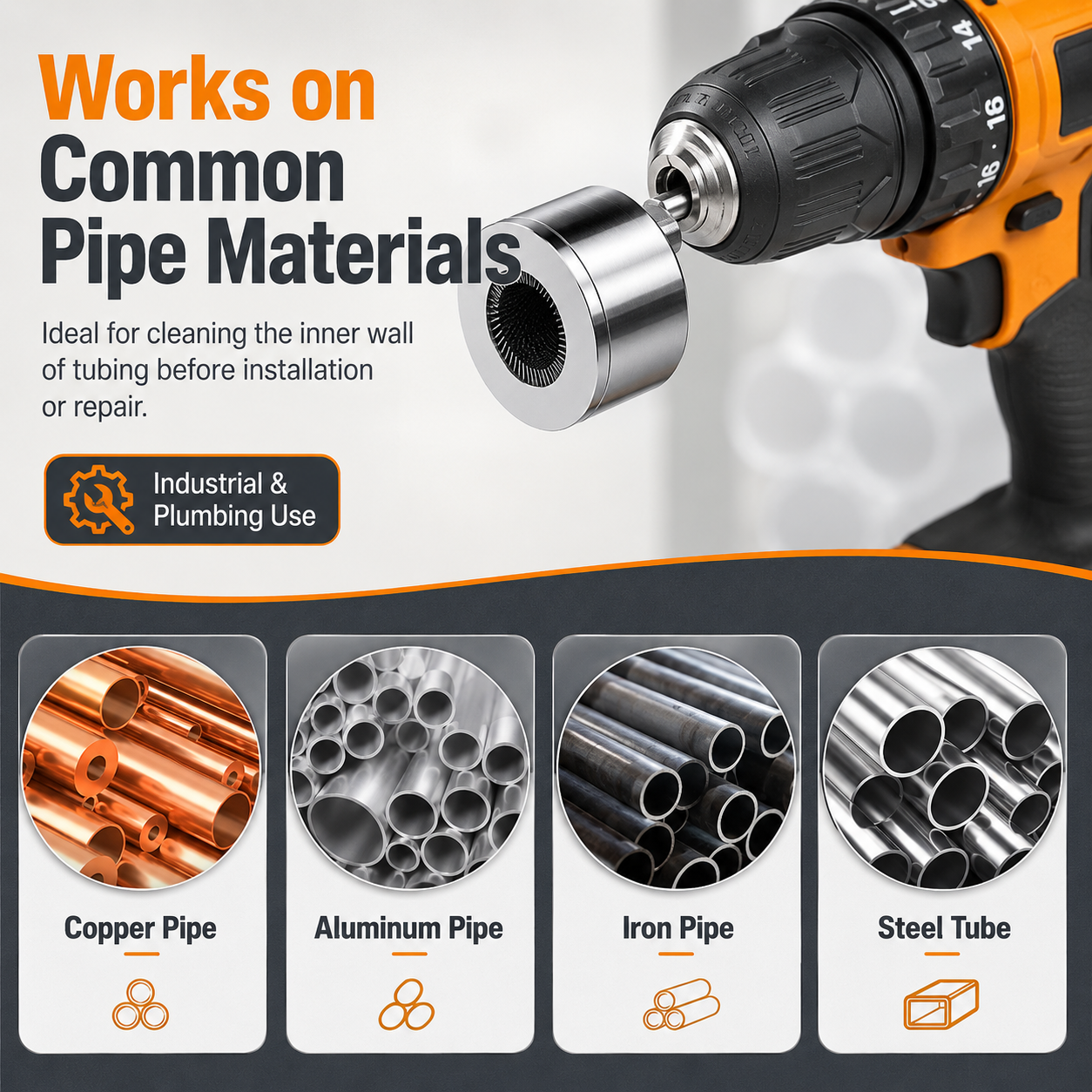 🔧 Pipe Cleaning Brush Set – Deep Clean Pipes in Seconds