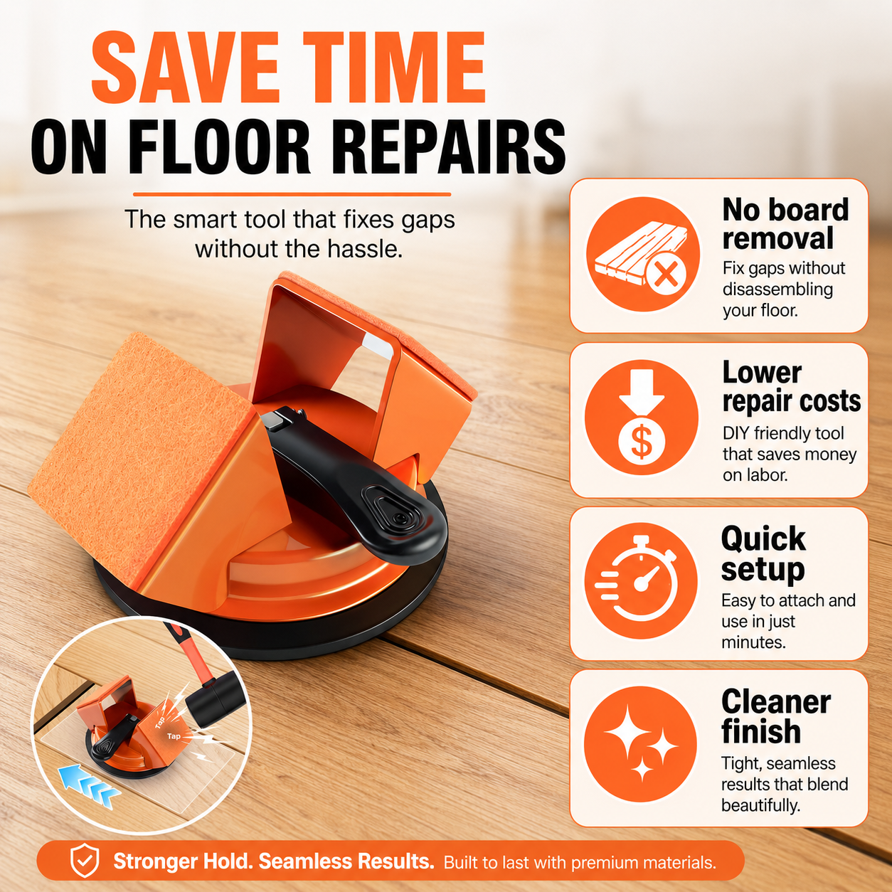 🔨 Floor Gap Fixer – Close Floor Gaps Fast