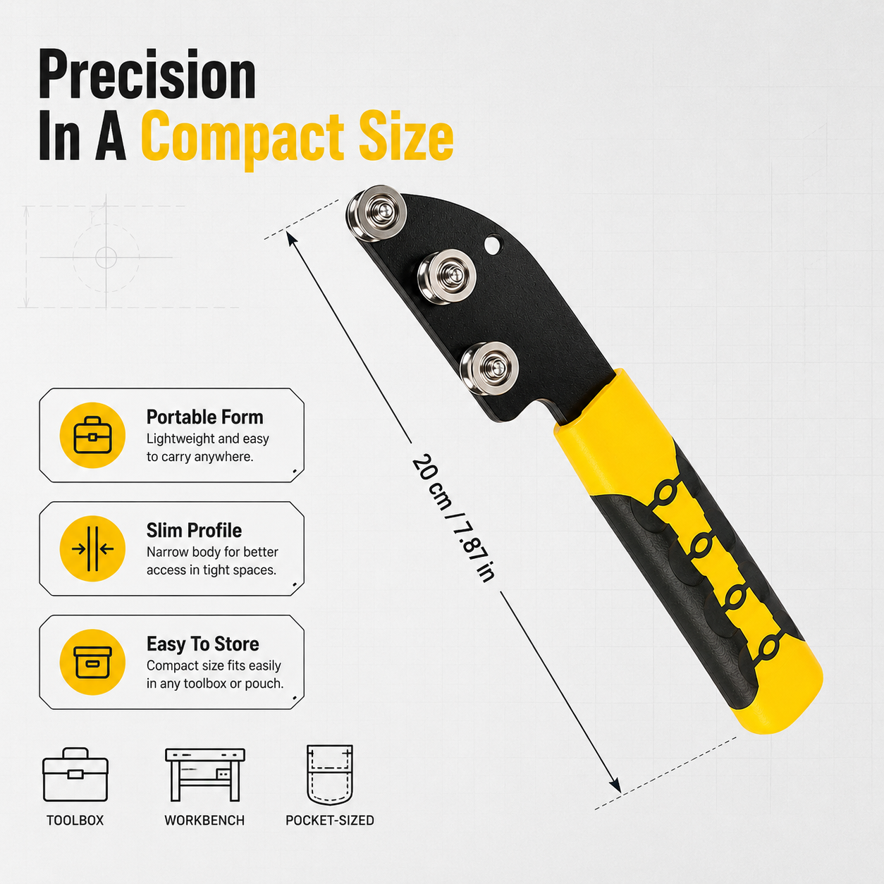 🔧 3-Roller Wire Straightening Tool – Guide Wires Smoothly