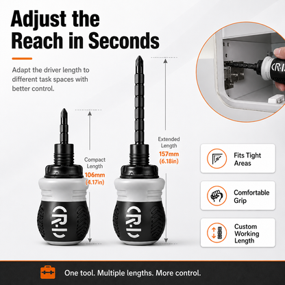 🔧 12-in-1 Pocket Ratcheting Screwdriver