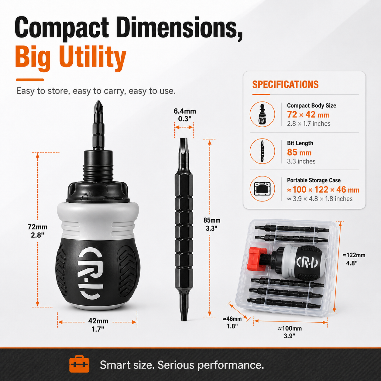 🔧 12-in-1 Pocket Ratcheting Screwdriver