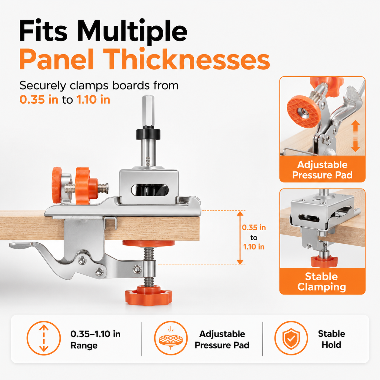 🔨 Concealed Hinge Jig Kit – Perfect Hinge Holes, Every Time