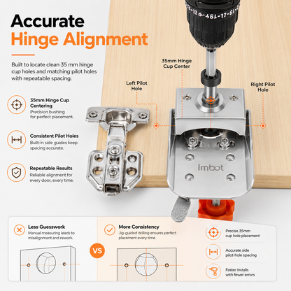🔨 Concealed Hinge Jig Kit – Perfect Hinge Holes, Every Time