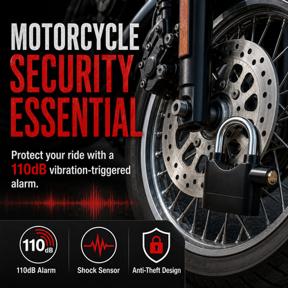 🔒 Motorcycle Security Alarm Lock – Protect Your Ride with 110dB Alert
