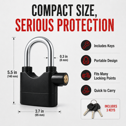 🔒 Motorcycle Security Alarm Lock – Protect Your Ride with 110dB Alert