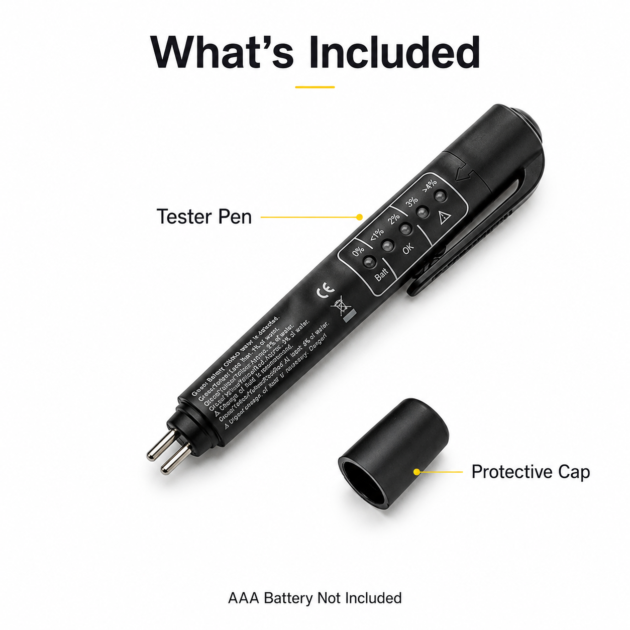 🚗 Portable Brake‐Fluid Tester Pen for DOT 3 / DOT 4 / DOT5.1