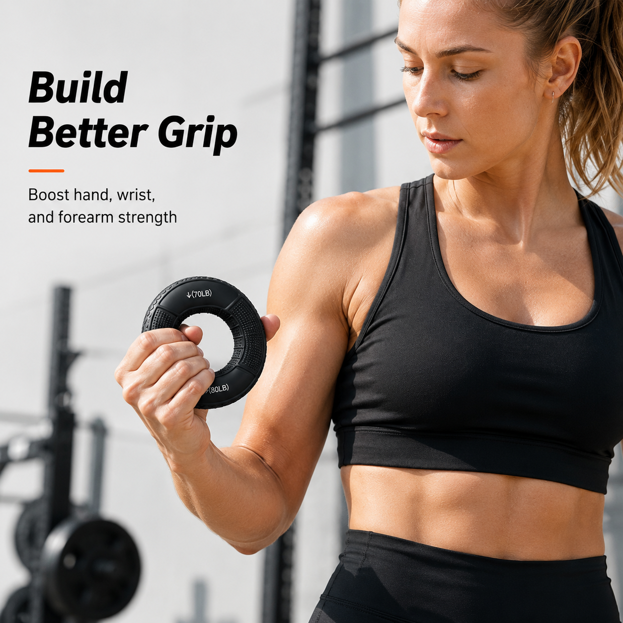 Hand Grip Strengthener Rings - 4 Pack Finger Exerciser Grip Strength Trainer