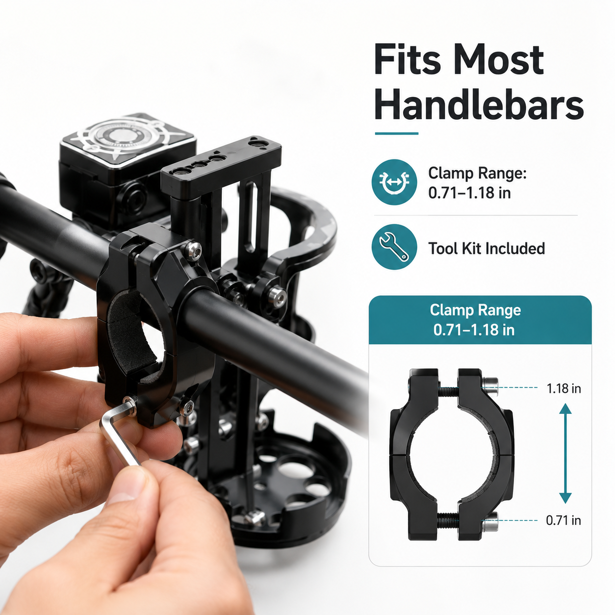 Ride Flow Adjustable Universal Motorcycle Cup Holder