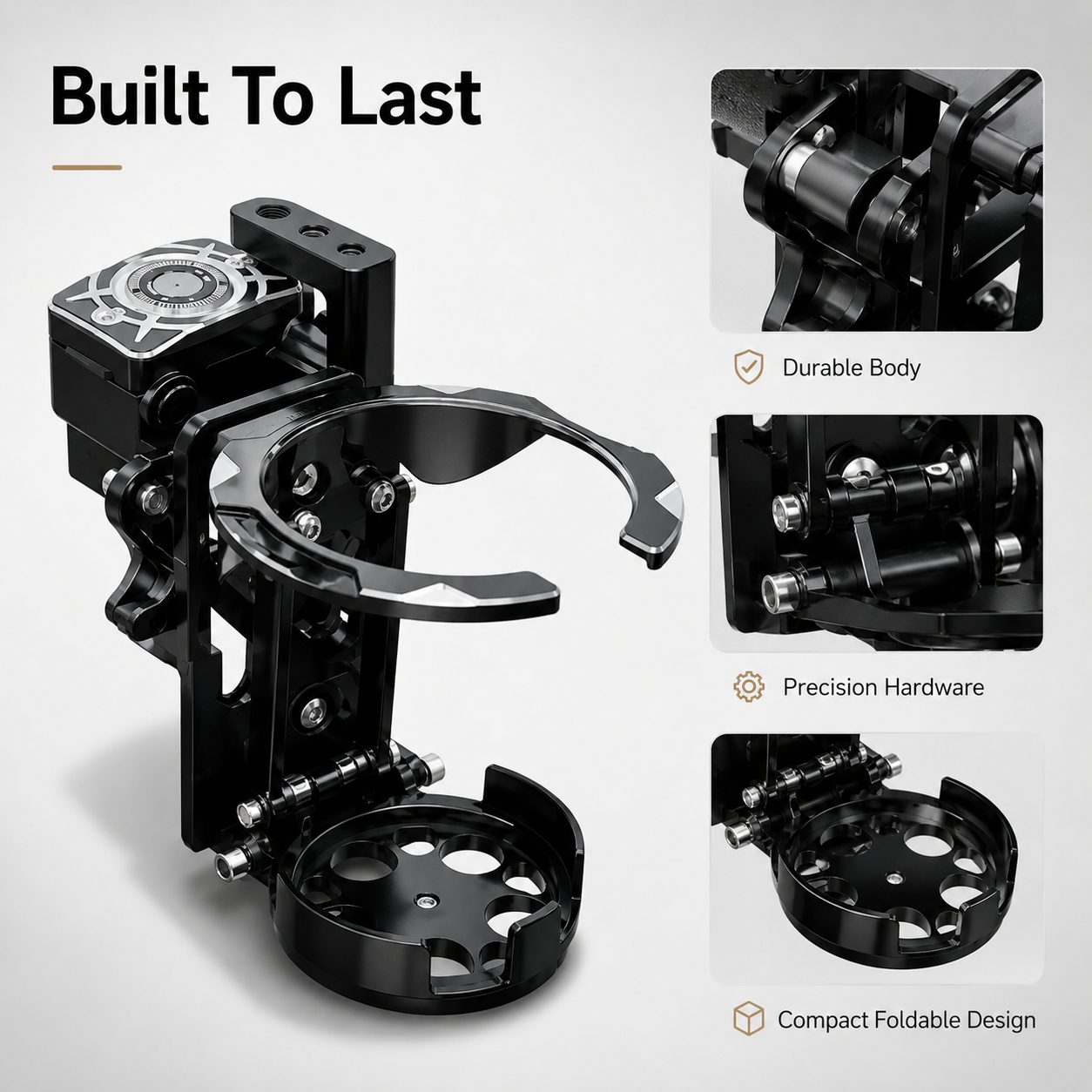Ride Flow Adjustable Universal Motorcycle Cup Holder