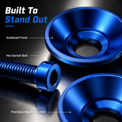 JDM‐Style M6 Fender Washer & Bolt Kit