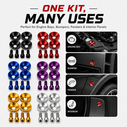 JDM‐Style M6 Fender Washer & Bolt Kit