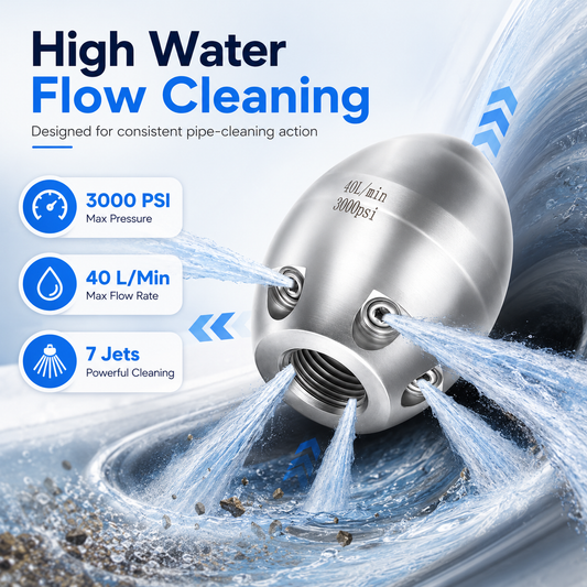 💧Stainless Steel Sewer Jetter Nozzle&nbsp;