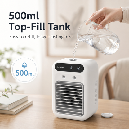 🌬️ Portable Mist Air Cooler – Instant Cool Relief