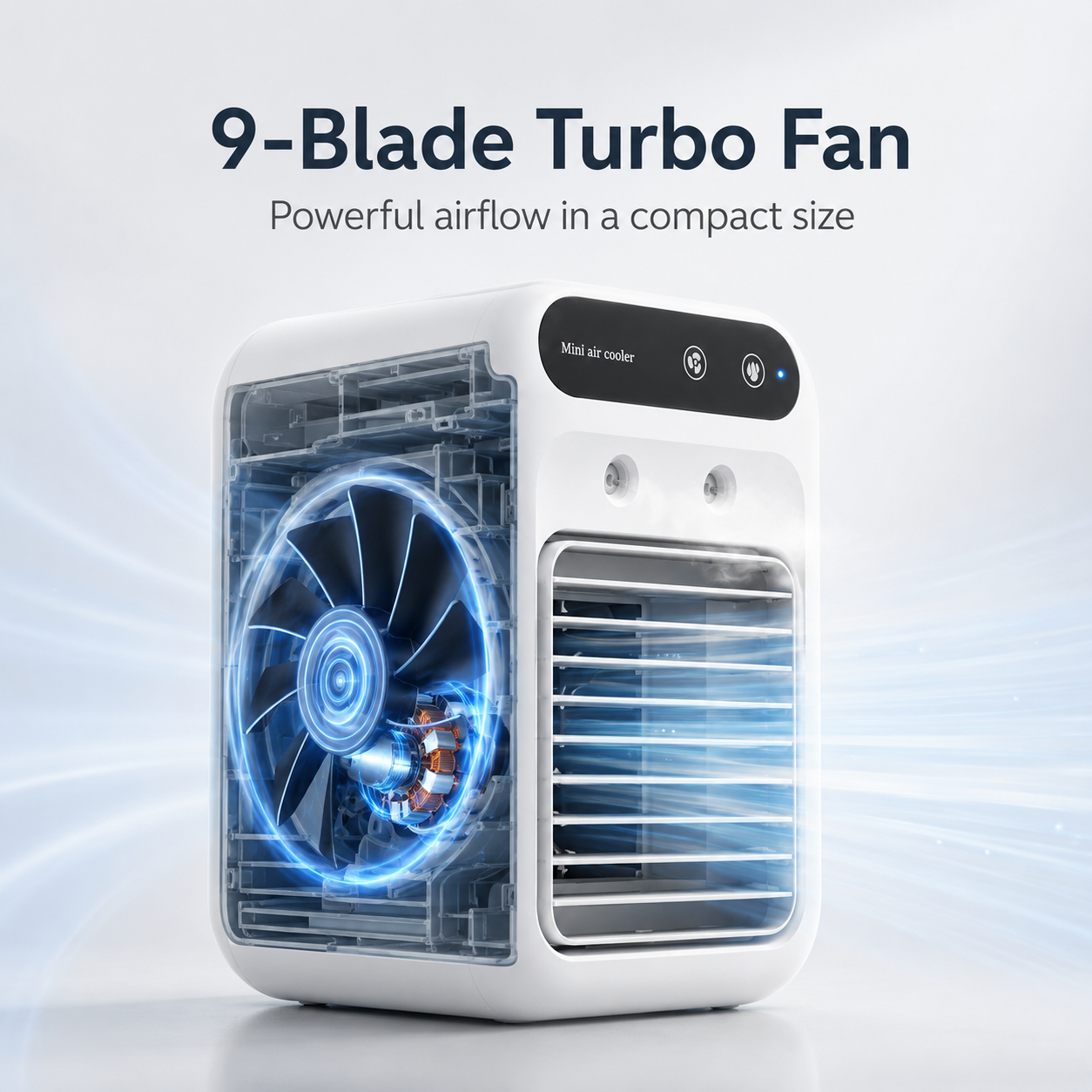 🌬️ Portable Mist Air Cooler – Instant Cool Relief