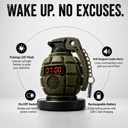 Grenade Alarm Clock