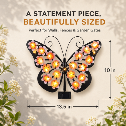 Solar LED Butterfly Garden Wall Decor 🦋