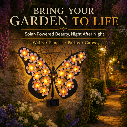 Solar LED Butterfly Garden Wall Decor 🦋