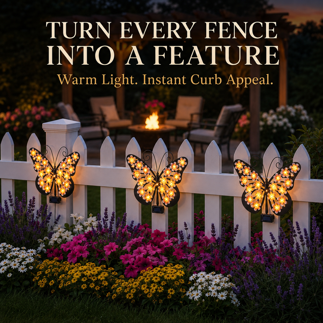 Solar LED Butterfly Garden Wall Decor 🦋