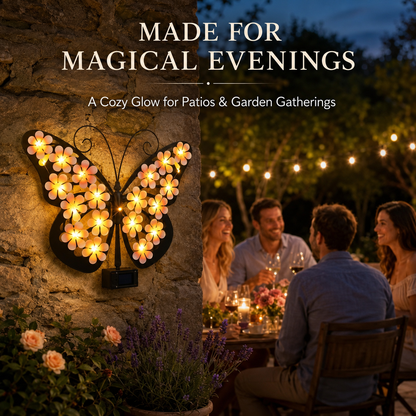 Solar LED Butterfly Garden Wall Decor 🦋