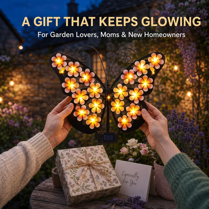 Solar LED Butterfly Garden Wall Decor 🦋