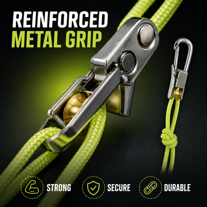 🌿 Heavy-Duty Adjustable Ratchet Rope Hangers – 35LB Secure Tie-Downs for Camping, Boating & Truck Gear 🔒