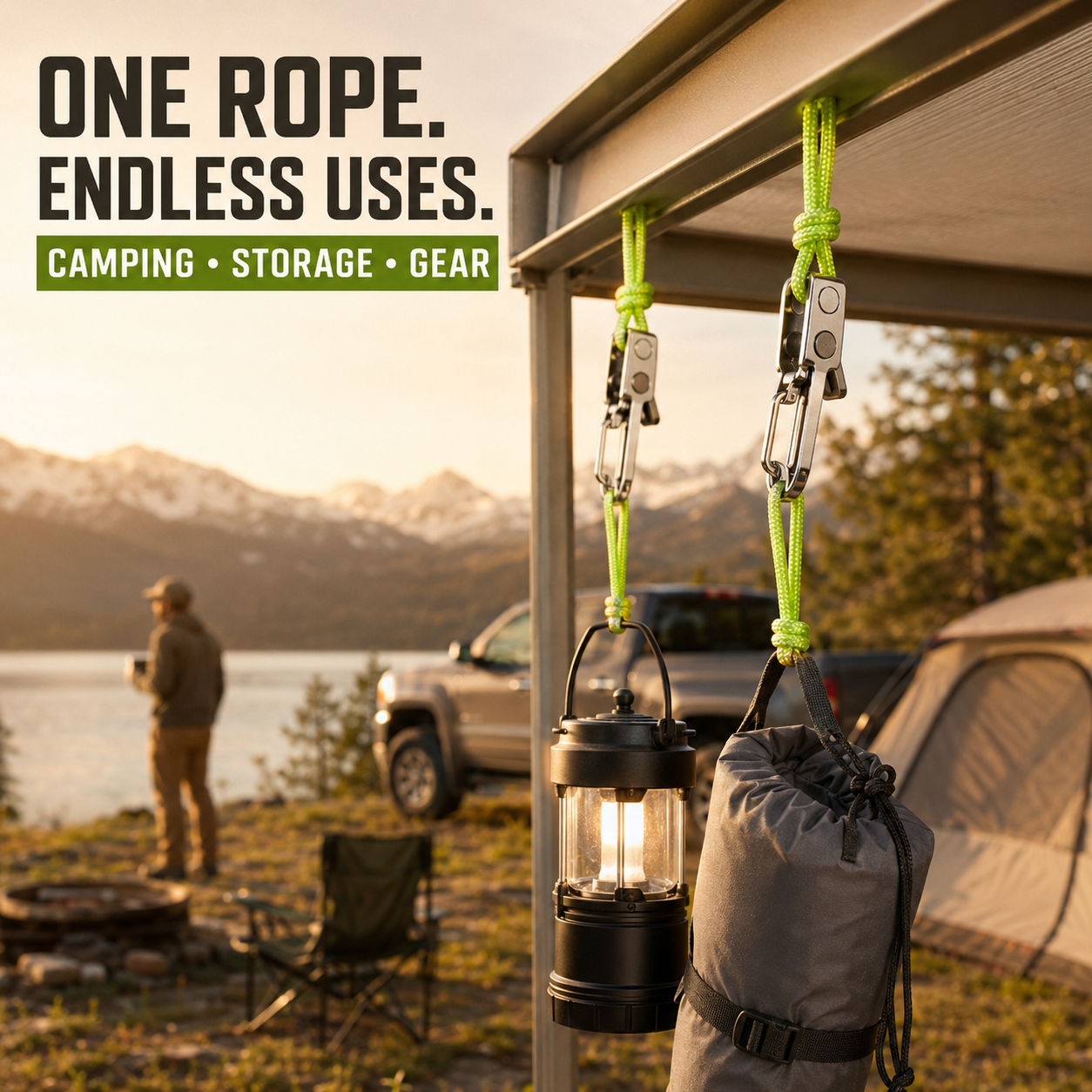 🌿 Heavy-Duty Adjustable Ratchet Rope Hangers – 35LB Secure Tie-Downs for Camping, Boating & Truck Gear 🔒