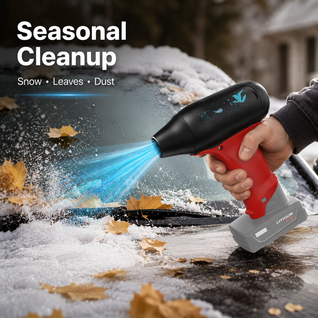 💨 Cordless Turbo Air Blower – Compact. Powerful. Precise.