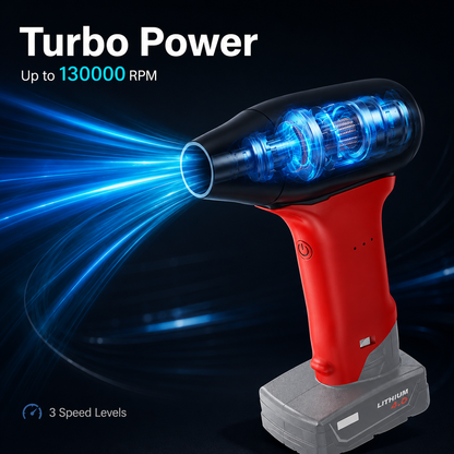 💨 Cordless Turbo Air Blower – Compact. Powerful. Precise.