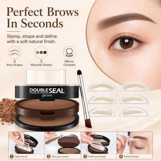 🤎GECOMO Eyebrow Stamp Stencil Kit