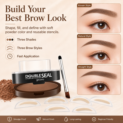 🤎GECOMO Eyebrow Stamp Stencil Kit
