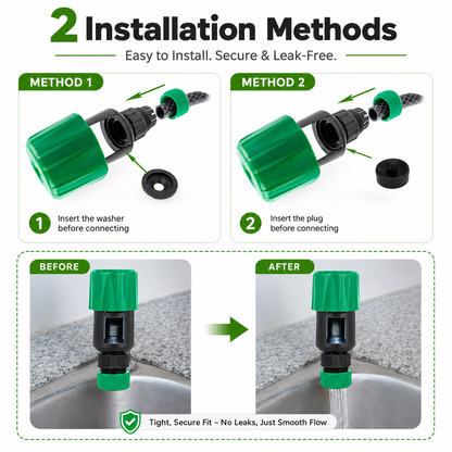 🚰 Universal Kitchen Tap Connector – Connect Your Faucet to a Garden Hose in Seconds