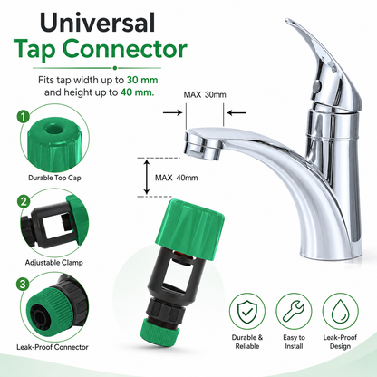 🚰 Universal Kitchen Tap Connector – Connect Your Faucet to a Garden Hose in Seconds