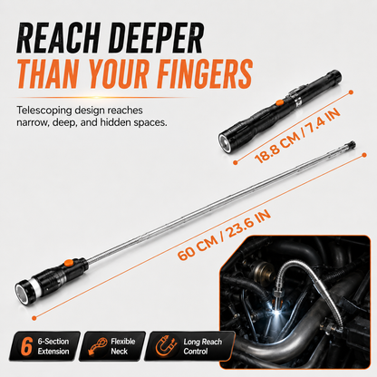 🧲 Telescoping Magnetic Pickup Tool – Reach. Grab. Retrieve.