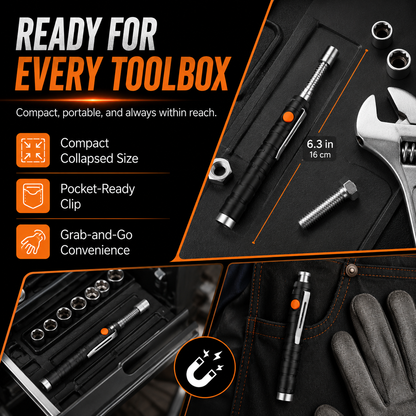 🧲 Telescoping Magnetic Pickup Tool – Reach. Grab. Retrieve.