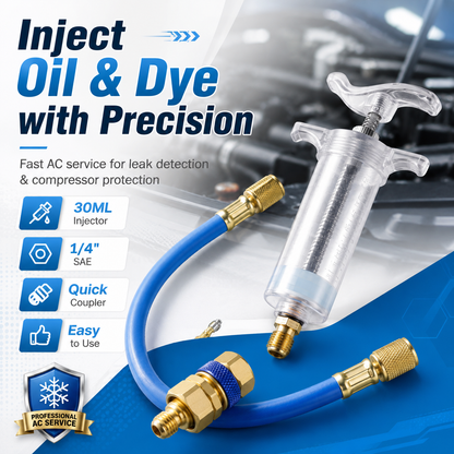 🧊 AC Oil &amp; Dye Injector Kit – Inject Oil &amp; Dye with Precision