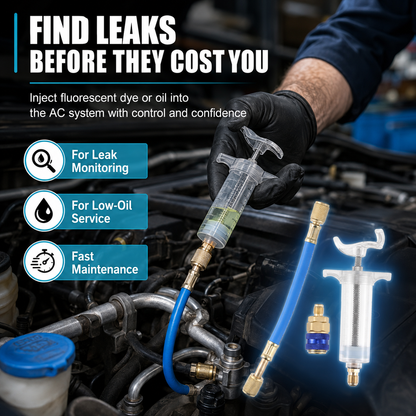 🧊 AC Oil &amp; Dye Injector Kit – Inject Oil &amp; Dye with Precision