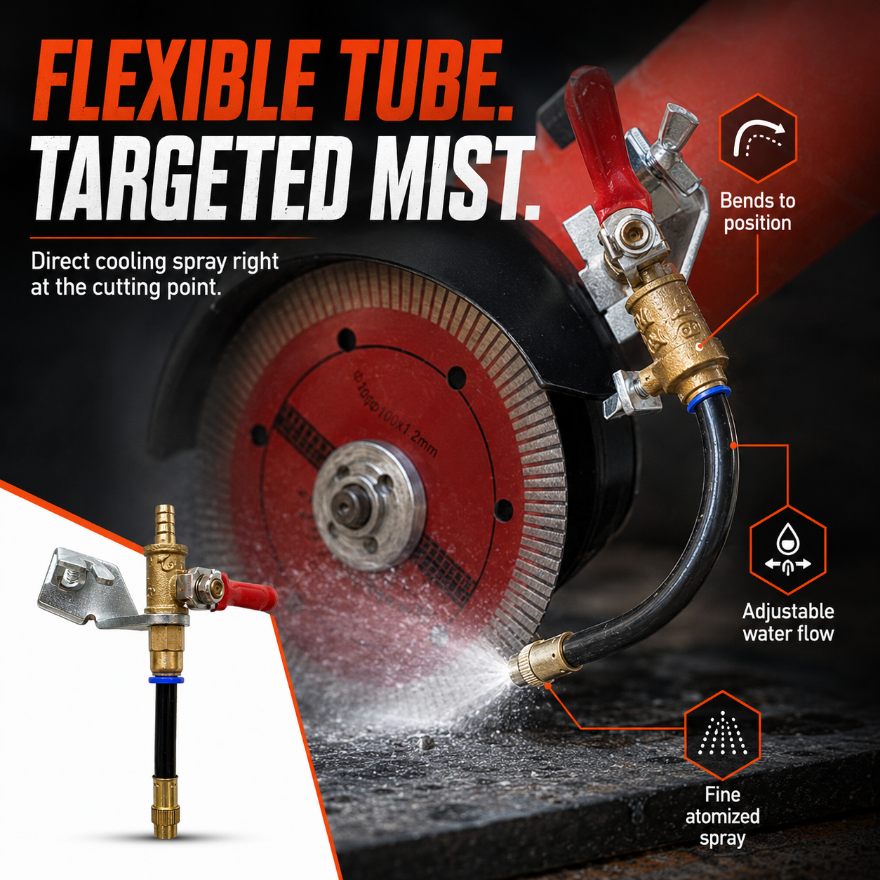 💧 Universal Spray Attachment for Angle Grinders & Cutting Machines