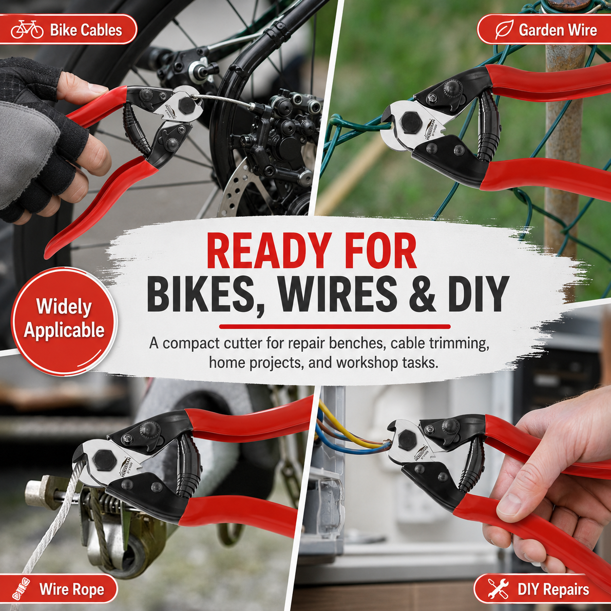 ✂️ Precision Cable Cutter – CR-V Steel Blade
