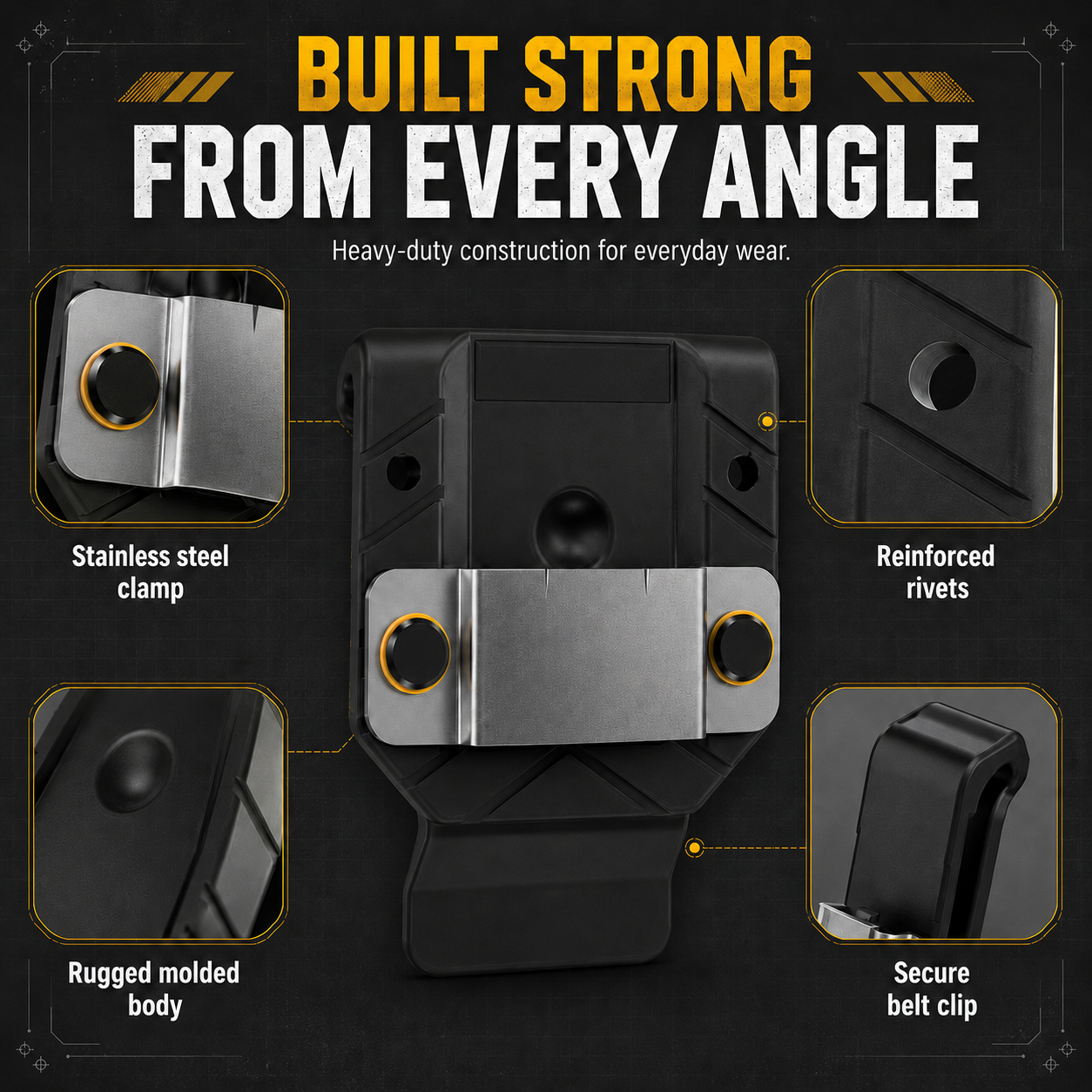🛠️ Belt Tool Holder – Compact. Secure. Always Ready.