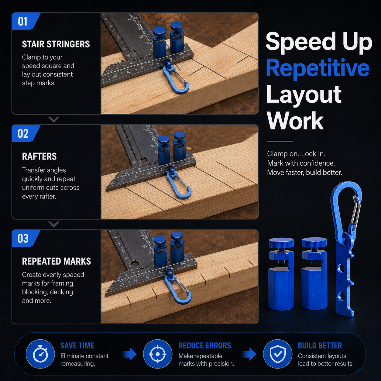 🔨 Stair Gauge Set – Build Perfect Layouts Faster