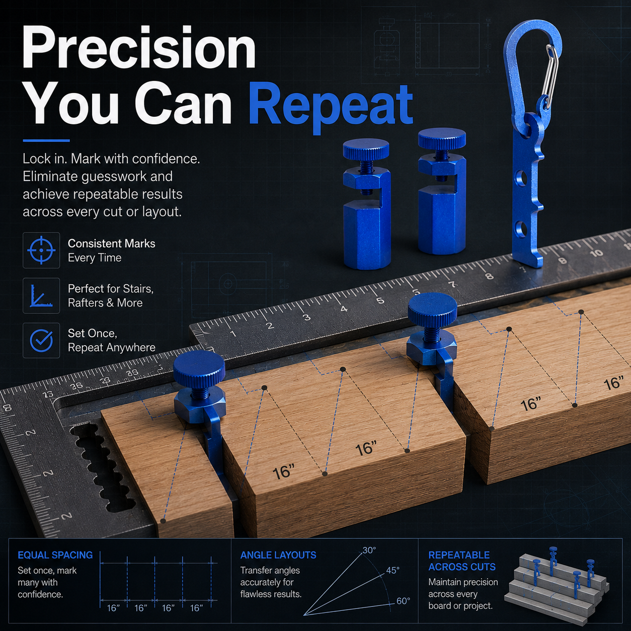 🔨 Stair Gauge Set – Build Perfect Layouts Faster