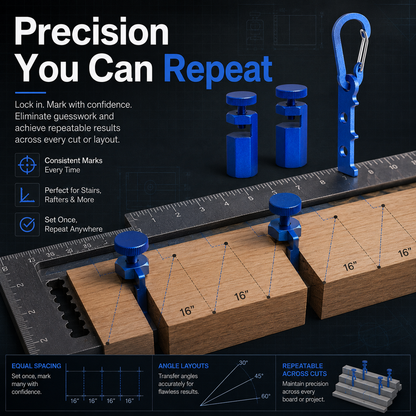 🔨 Stair Gauge Set – Build Perfect Layouts Faster