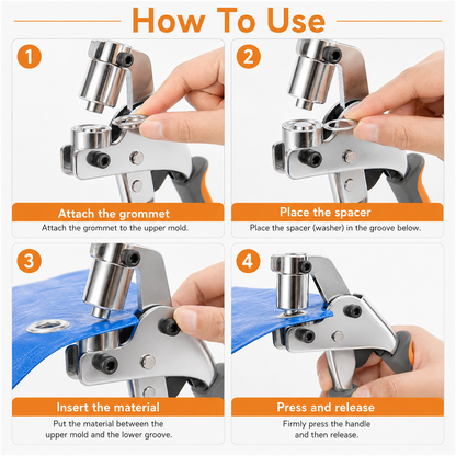 🔧 Heavy Duty Grommet Installation Set