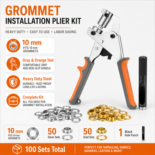 🔧 Heavy Duty Grommet Installation Set