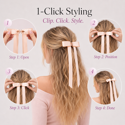 💖Metal Bow Magnetic Hair Clip 🎀