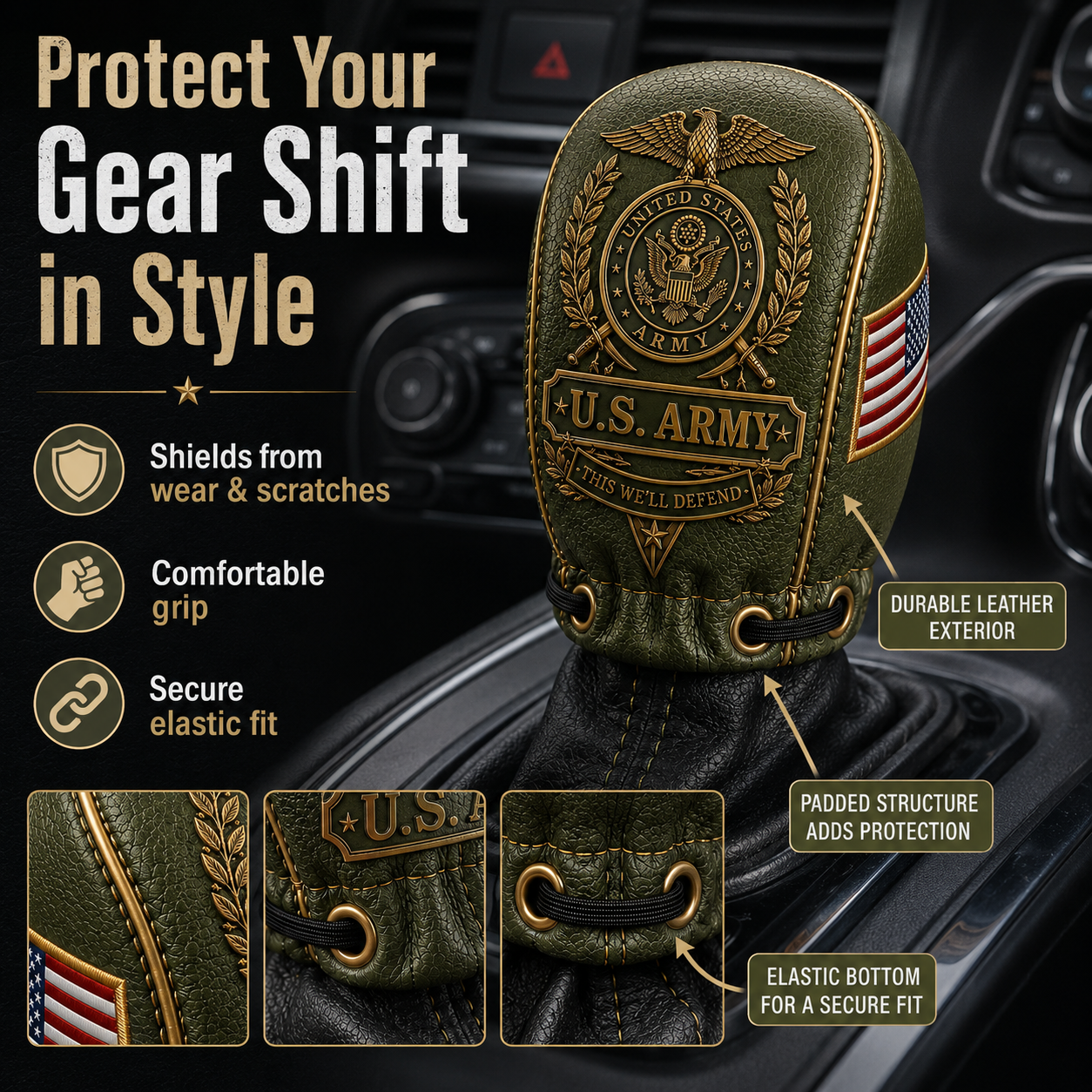 🇺🇸 Last Day Promo: 49% OFF 🎖️Military Tribute Gear Shift Cover Collection