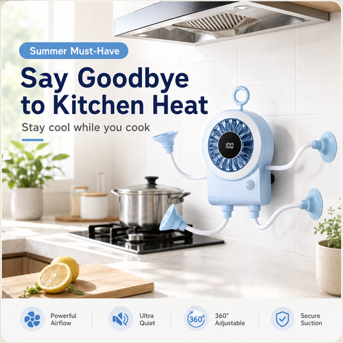 🌀 Cute Desk Fan – Say Hi to Cool Comfort