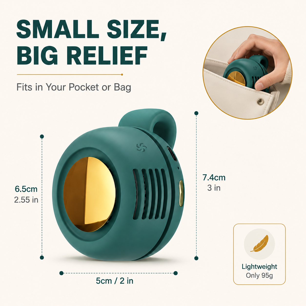 🌬️ Shift – Pocket-Sized Clip Fan