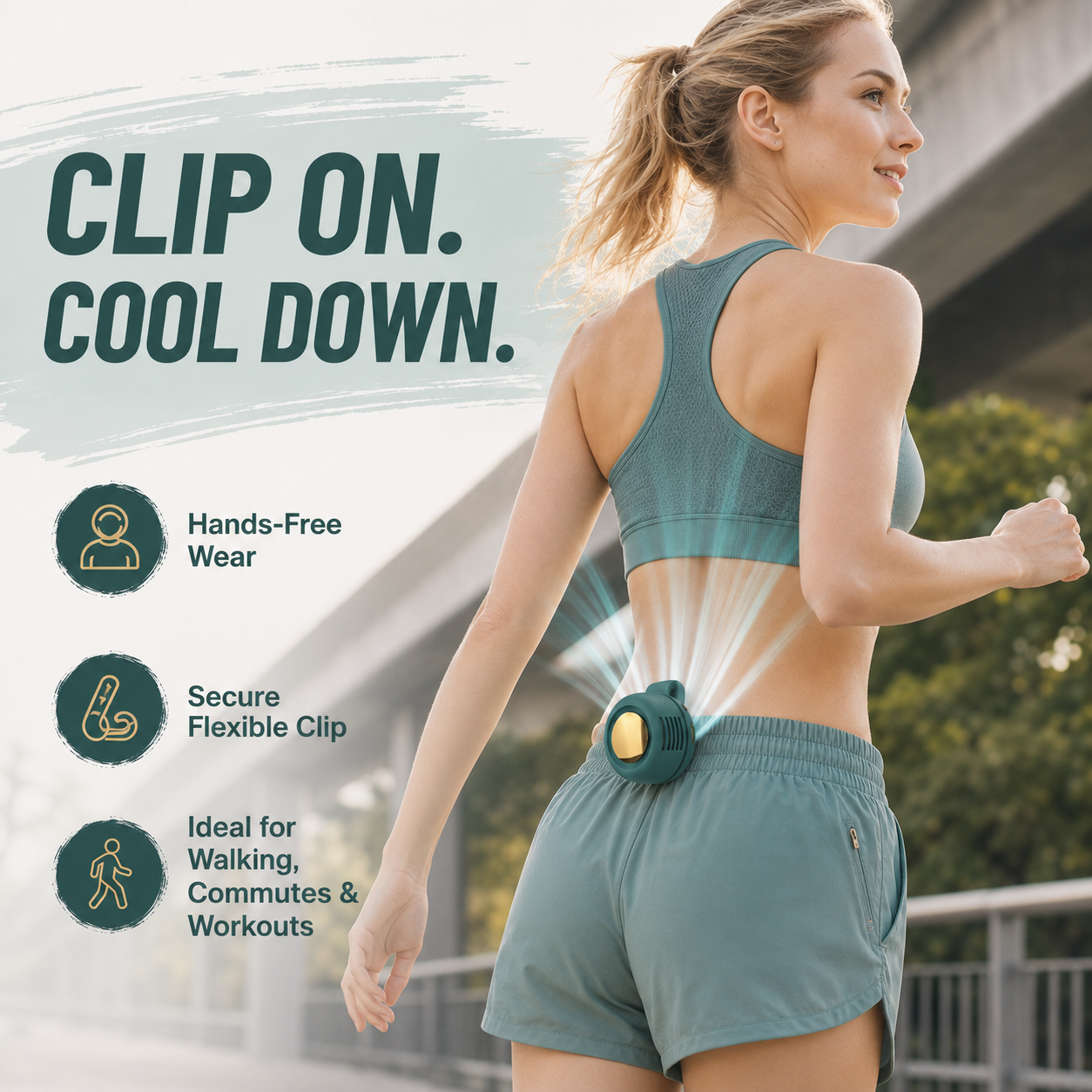 🌬️ Shift – Pocket-Sized Clip Fan