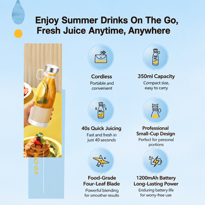 🍹Portable Electric Juicer Cup for Smoothies and Fresh Juice